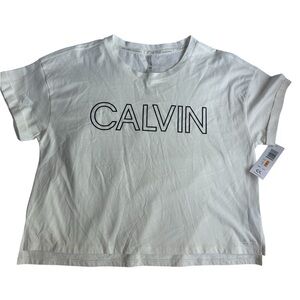 Calvin White Graphic Tee